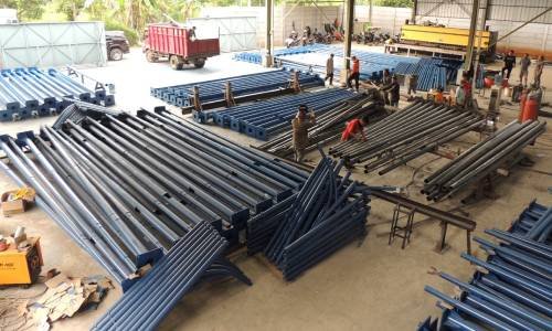 Pusat Produksi Tiang Lampu